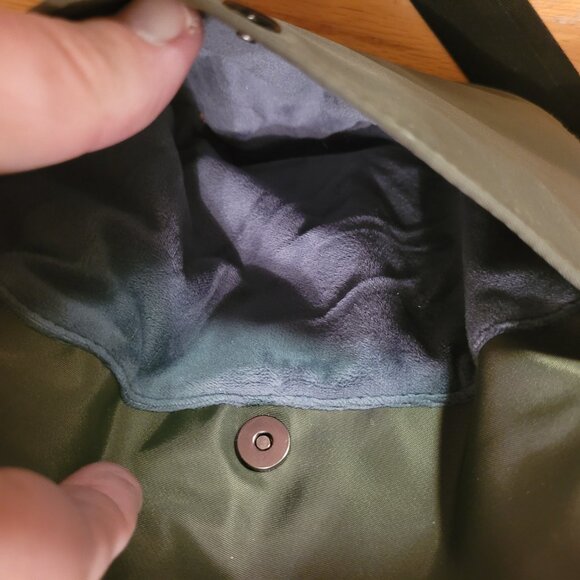 IHKWIP The Foldover Saddle Crossbody Military Olive Bag New & Never Used - Picture 5 of 11